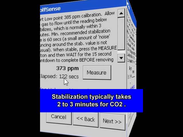 User Calibration of a Gas; Software Version