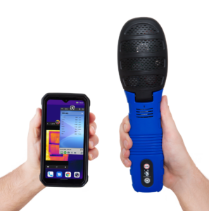 DirectSense II Probe shown with rugged Android device