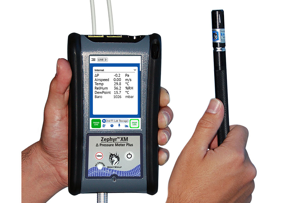 Zephyr™ XM Handheld Differential Air Pressure Meter Plus